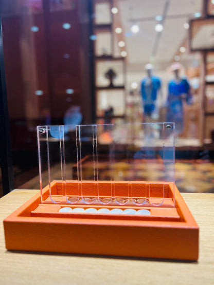 HECTOR SAXE Connect Four - ORANGE Buffalo Leather