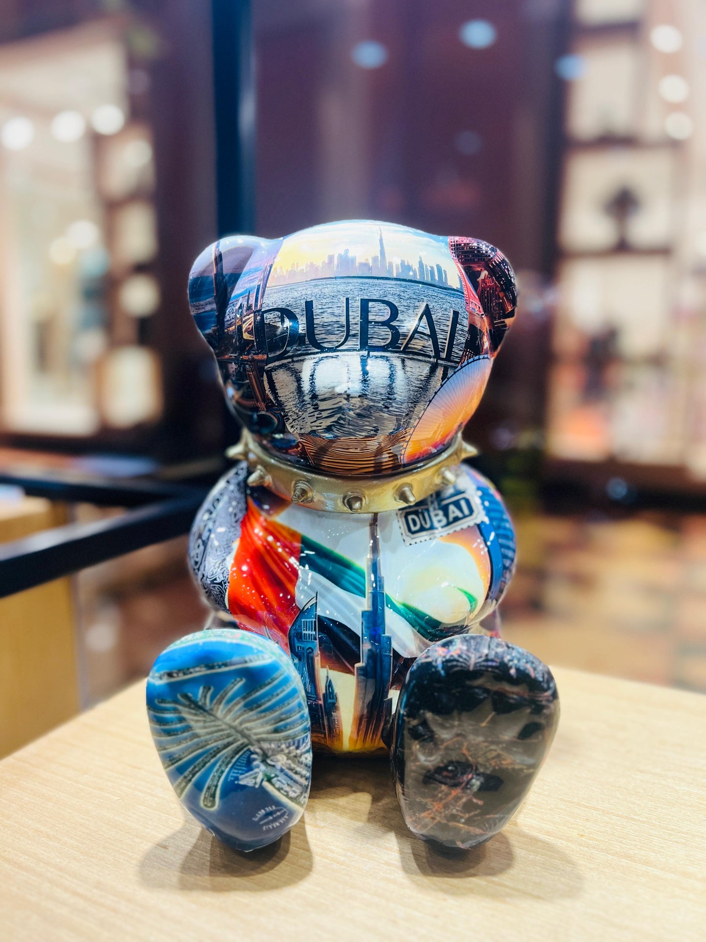 ARTBYNAOR - 30cm Collage, Dubai Tribute Bear