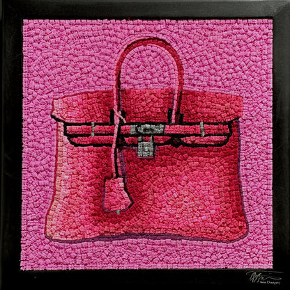 KEVIN CHAMPENY - Birkin Tribute Mosaic, Pink