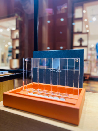 HECTOR SAXE Connect Four - ORANGE Buffalo Leather