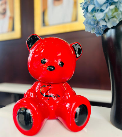 ARDOR - Small Bear, Arabic for Love, red and black