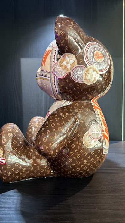 ARTBYNAOR - 35cm LV Collage Teddy