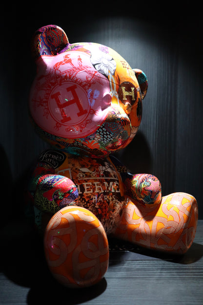 NAOR - 40cm H Tribute, Collage Teddy Bear