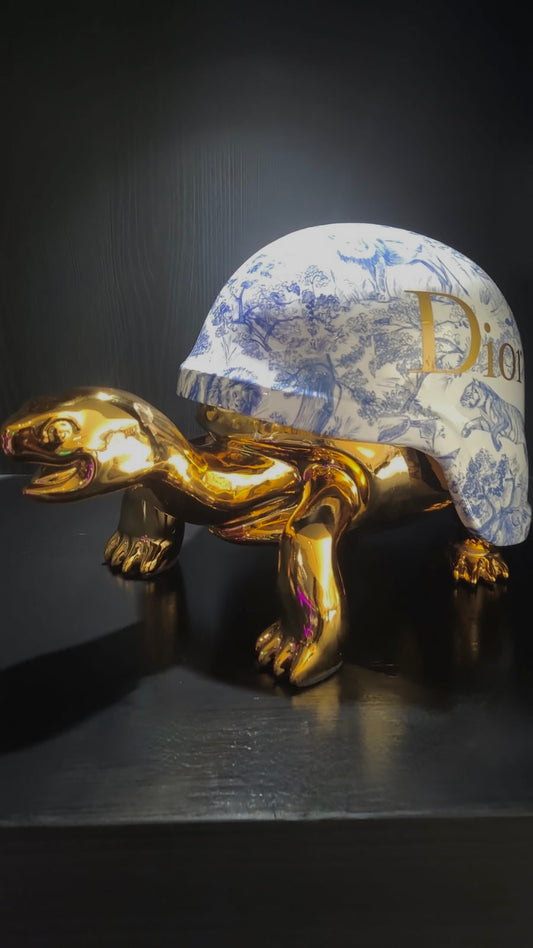 NAOR - 40cm Gold CD Tribute, Chromed Turtle