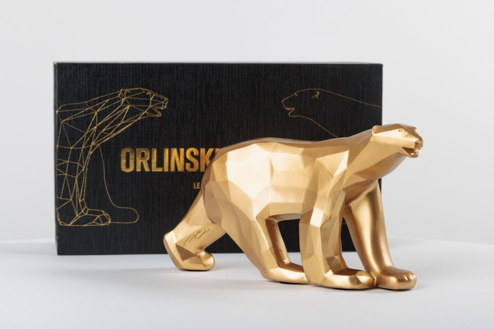 ORLINSKI - Ours Pompom, Mat Gold