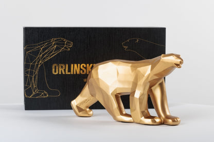 ORLINSKI - Ours Pompom, Mat Gold