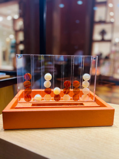 HECTOR SAXE Connect Four - ORANGE Buffalo Leather