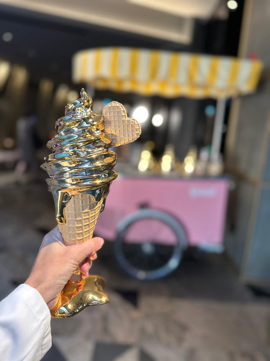 QUENZE - Chrome Ice cream - Gold