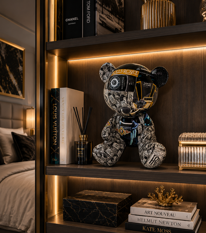 ARTBYNAOR - 40cm Rolls Royce, Teddy Bear