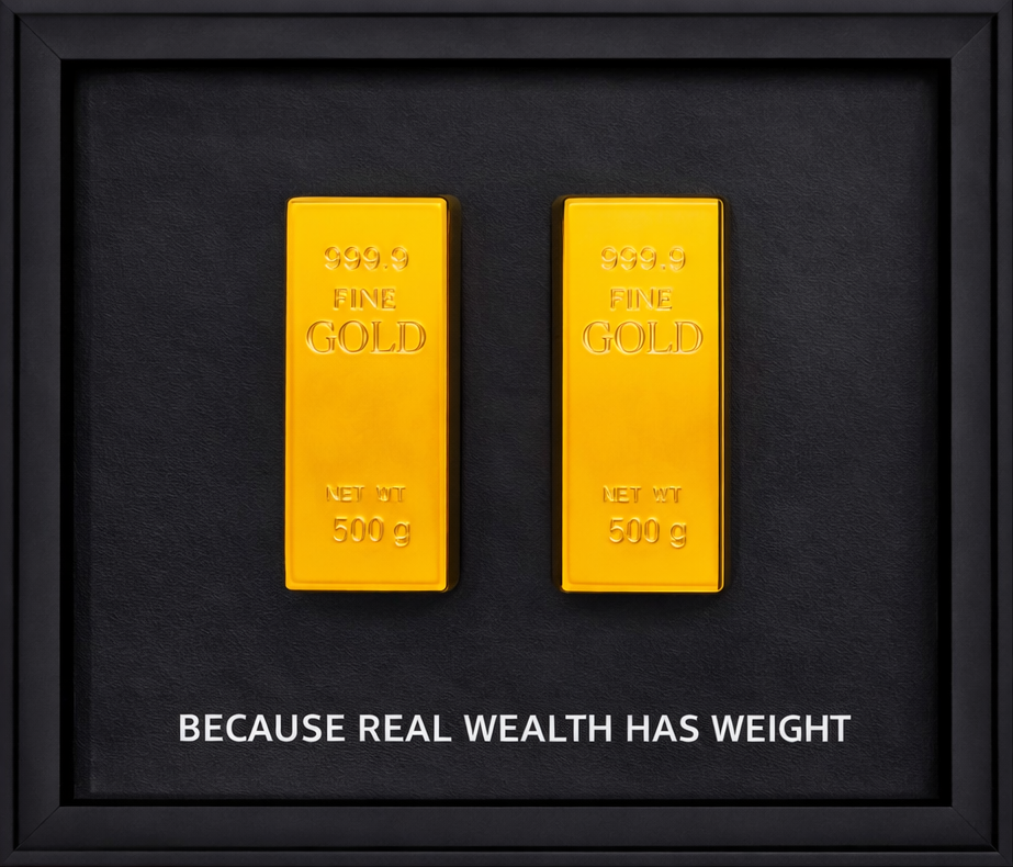 TINA S -Because real wealth has weight, Gold