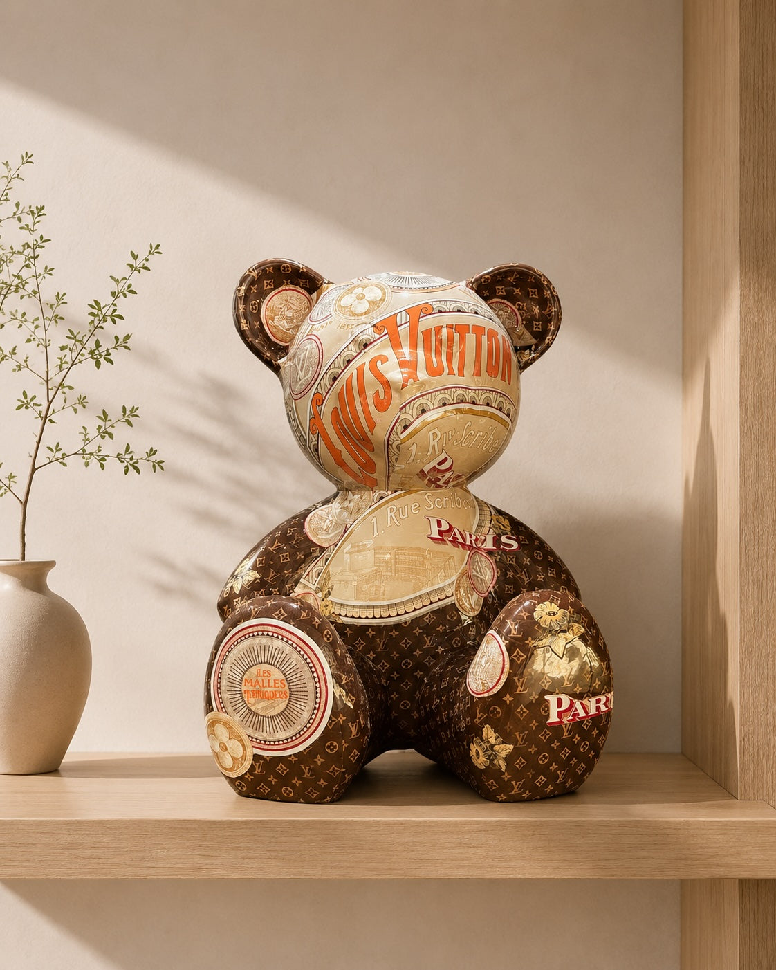ARTBYNAOR - 35cm LV Collage Teddy