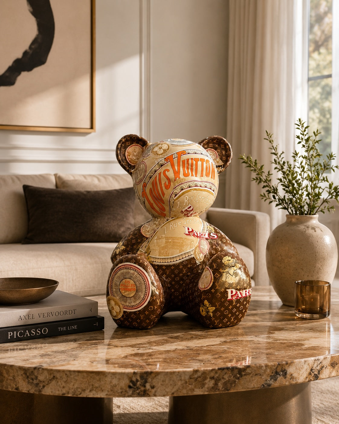 ARTBYNAOR - 35cm LV Collage Teddy