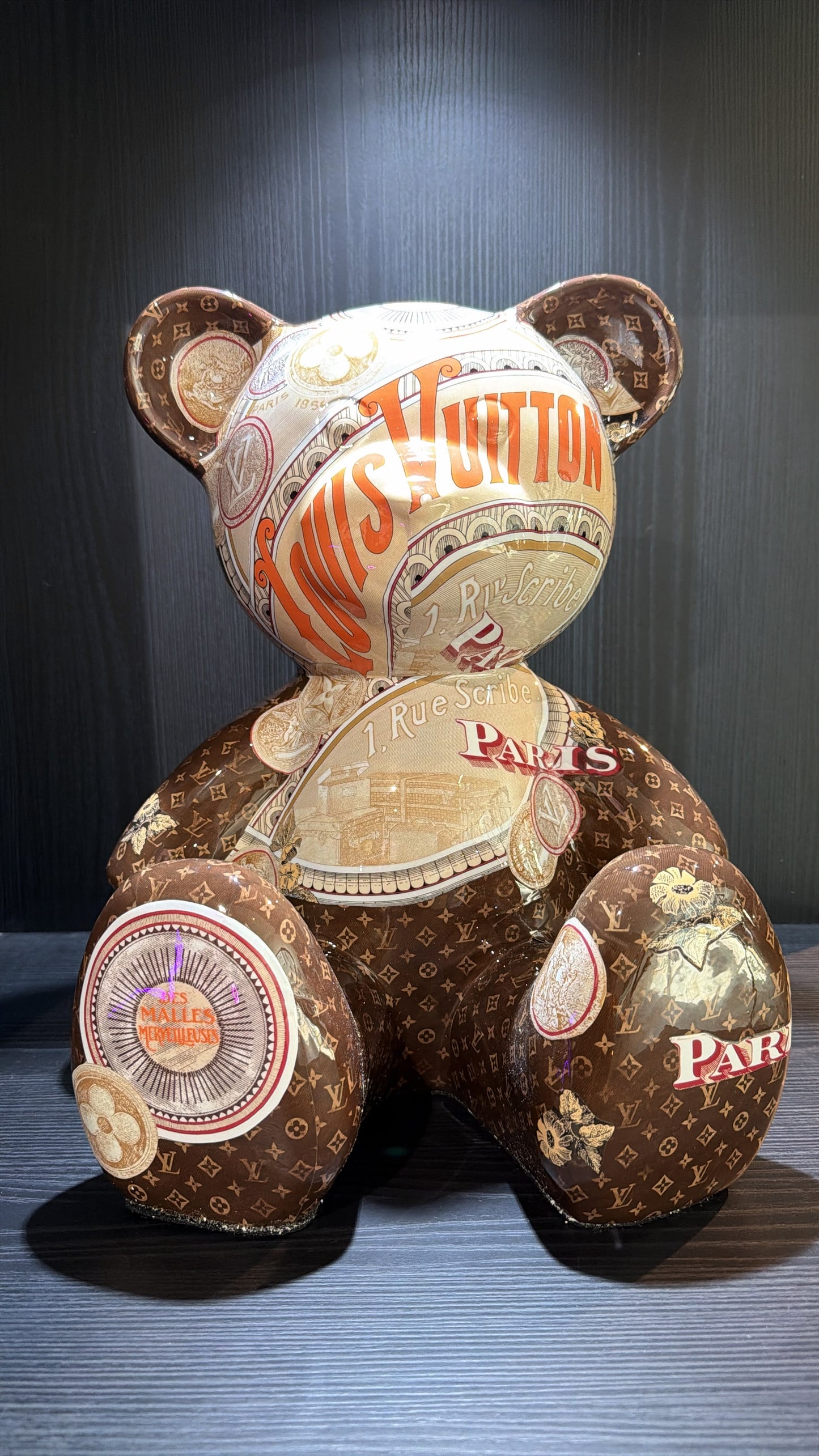 ARTBYNAOR - 35cm LV Collage Teddy