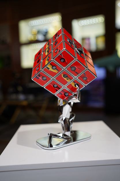AURELIE ANGER - AArt's Rubik Cube collage, Cars tribute - Red