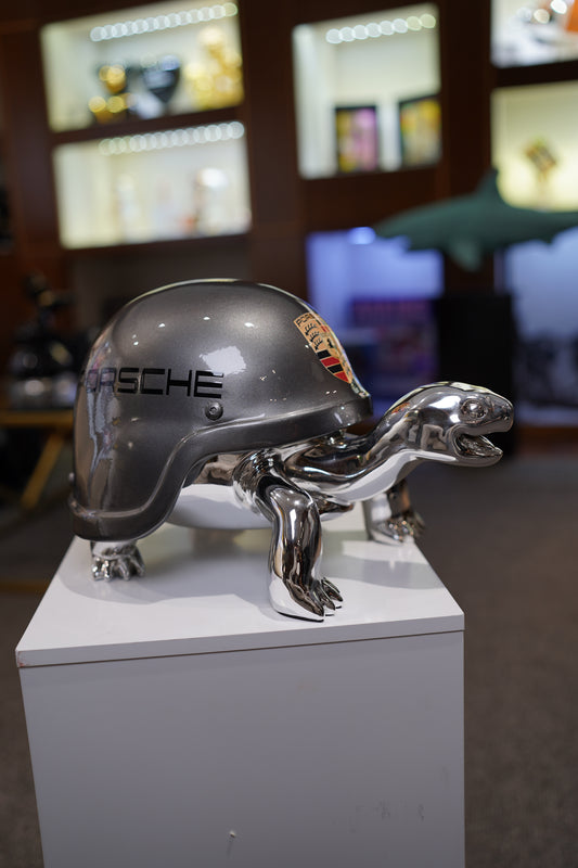 NAOR - 40cm Porsche Tribute, Chromed Turtle