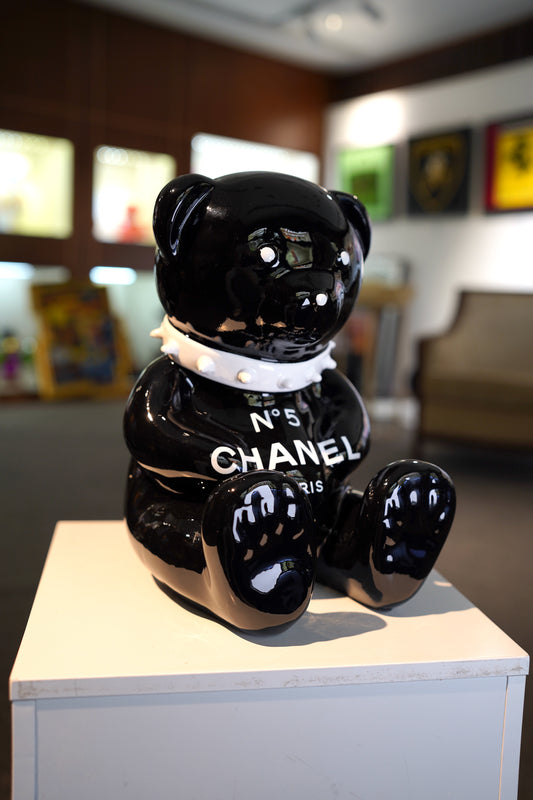 NAOR - 30cm CH Tribute black, White Collar Bear