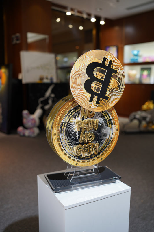 FRED M - Bitcoin Tribute Sculpture