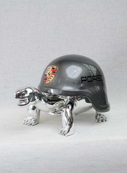 NAOR - 40cm Porsche Tribute, Chromed Turtle