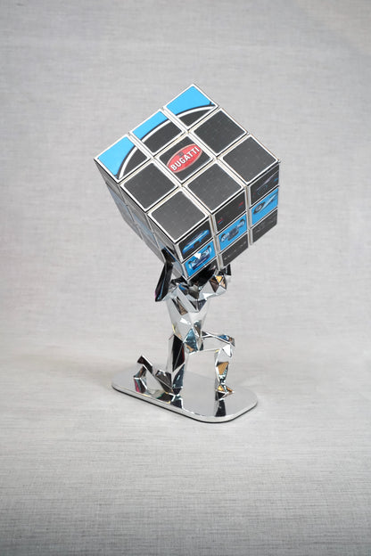 AURELIE ANGER - AArt's Rubik Cube collage, Cars tribute - Blue