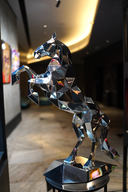ANDREW K - Mirror Polished Horse 95cm