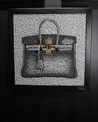 KEVIN CHAMPENY - Birkin Tribute Mosaic, Grey
