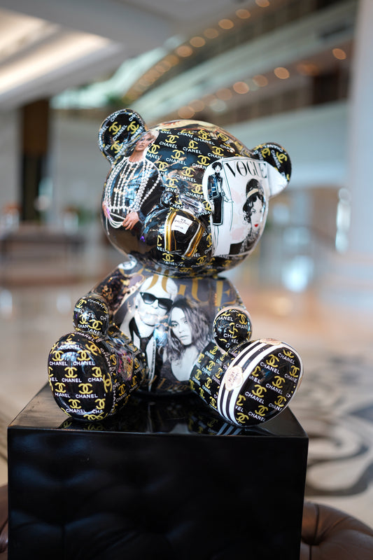 NAOR - 40cm Collage, CH Vogue Tribute, Teddy Bear
