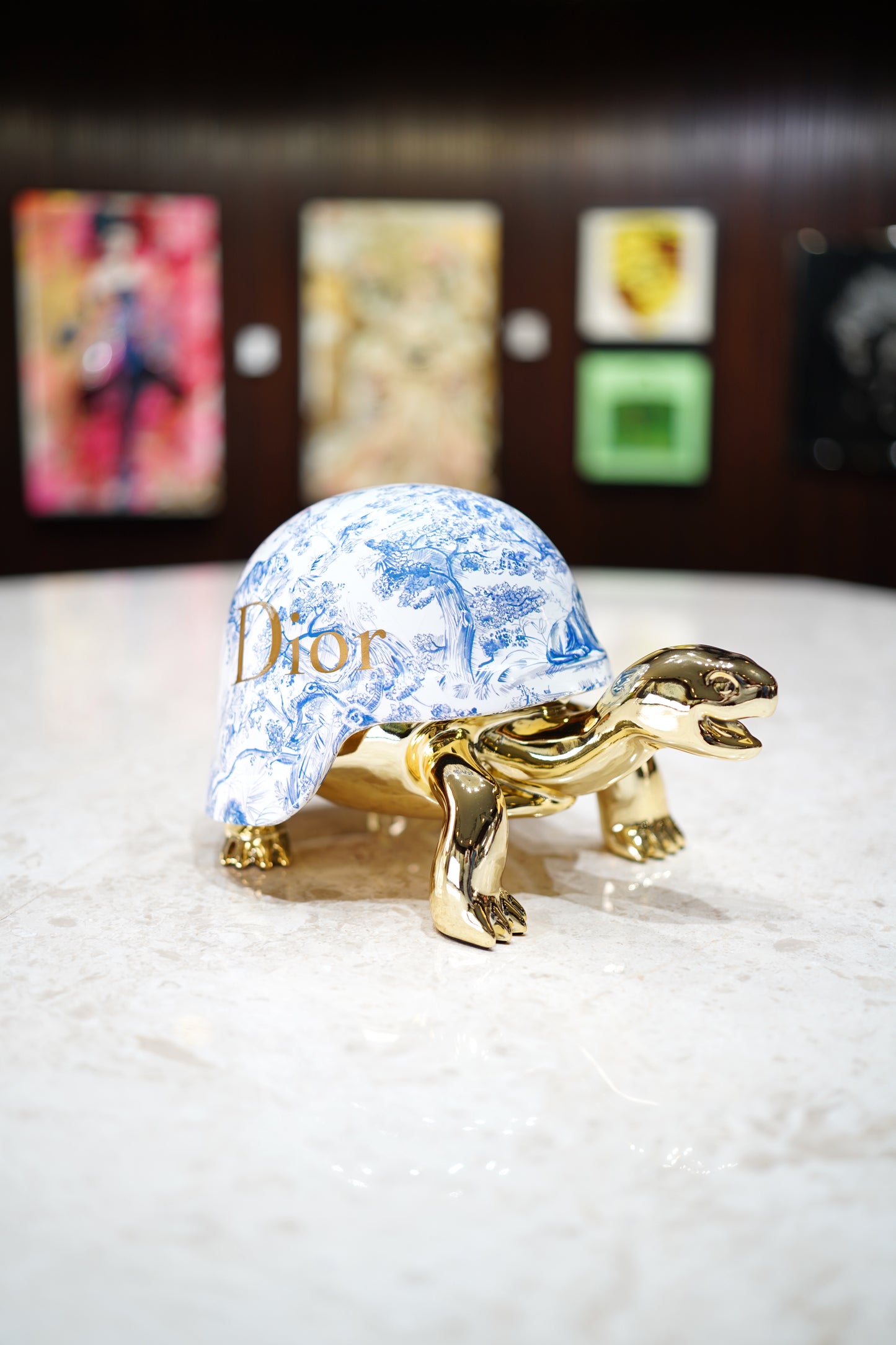 NAOR - 40cm Gold CD Tribute, Chromed Turtle