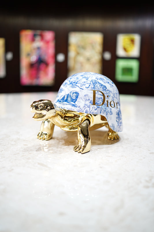 NAOR - 40cm Gold CD Tribute, Chromed Turtle