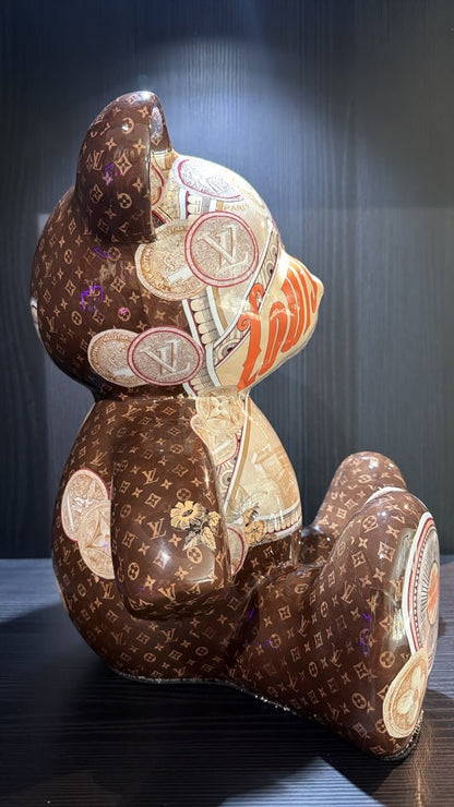 ARTBYNAOR - 35cm LV Collage Teddy