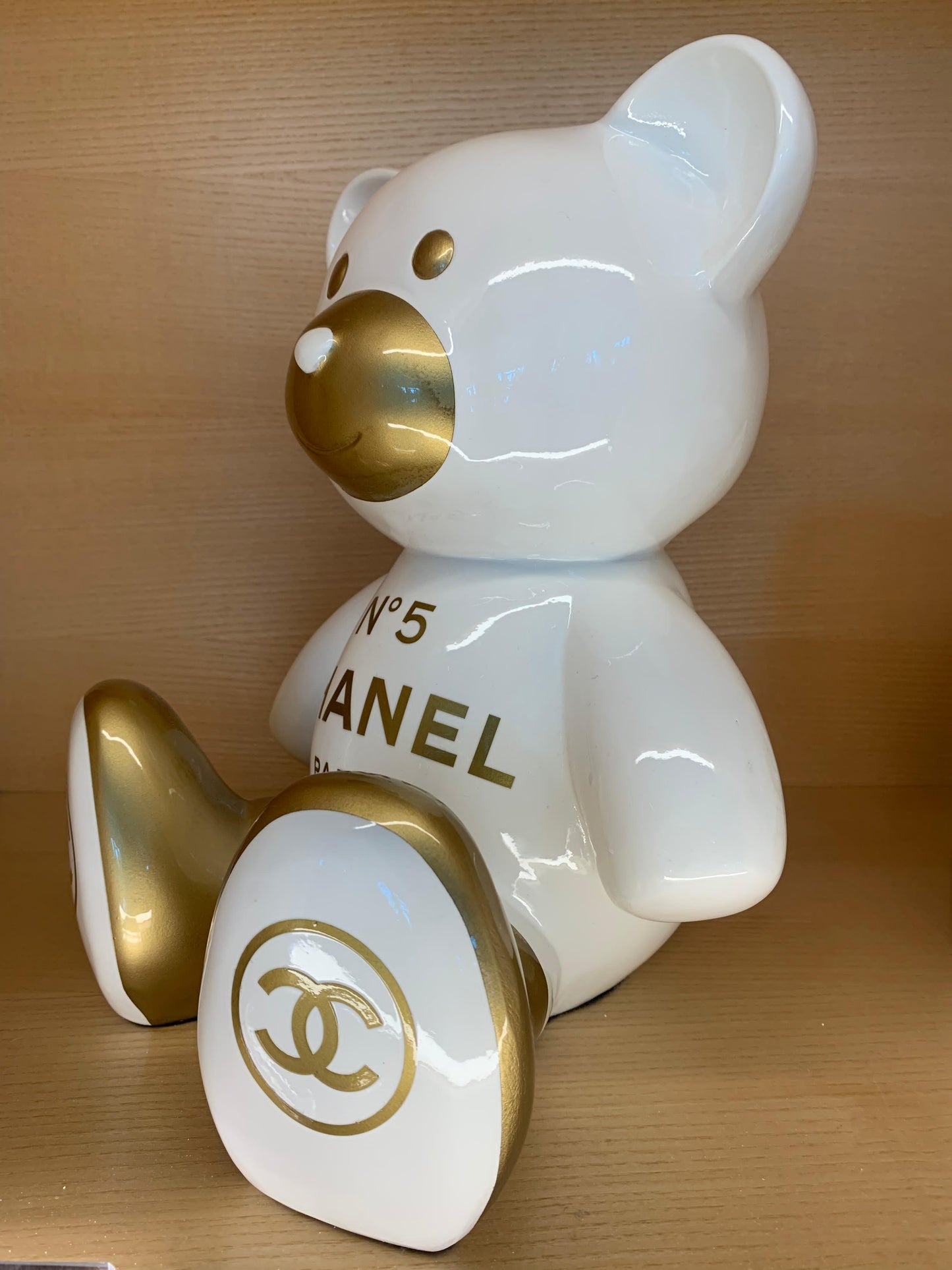 NAOR - 35cm CH Tribute, bi color white and gold Teddy