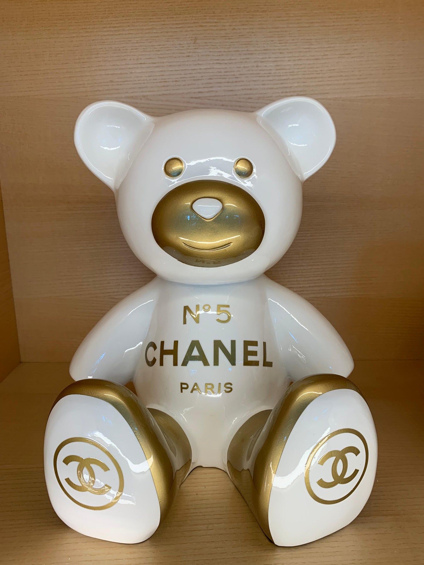 NAOR - 35cm CH Tribute, bi color white and gold Teddy