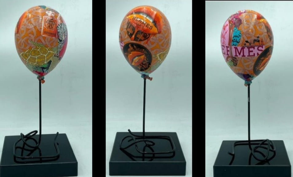 NAOR - 40cm Balloon H collage Tribute, flowers