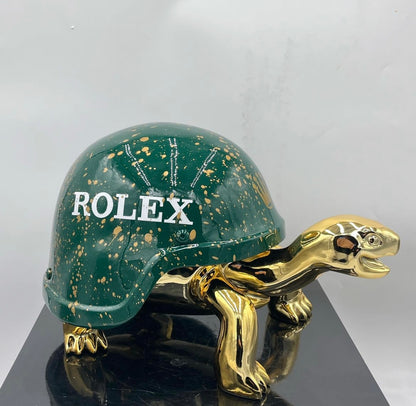 NAOR - 40cm Green and Gold Rx Tribute Turtle