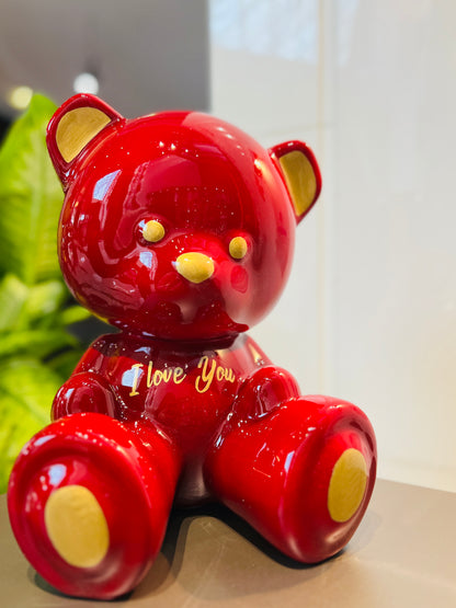 ARDOR - Small Bear, Burgundy I Love You Design