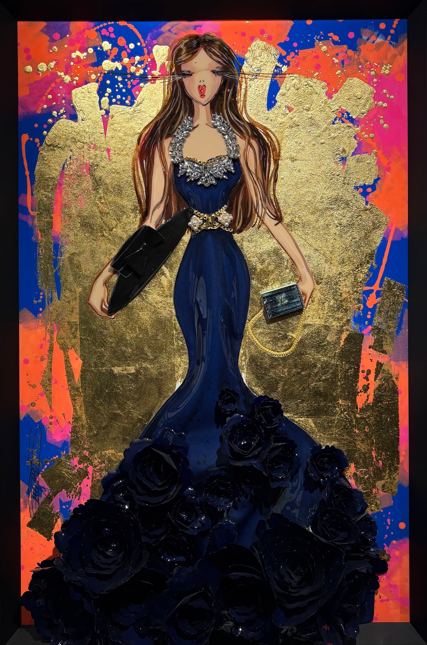 RACHEL B - Medium doll #40, LV Tribute - Diva Blue