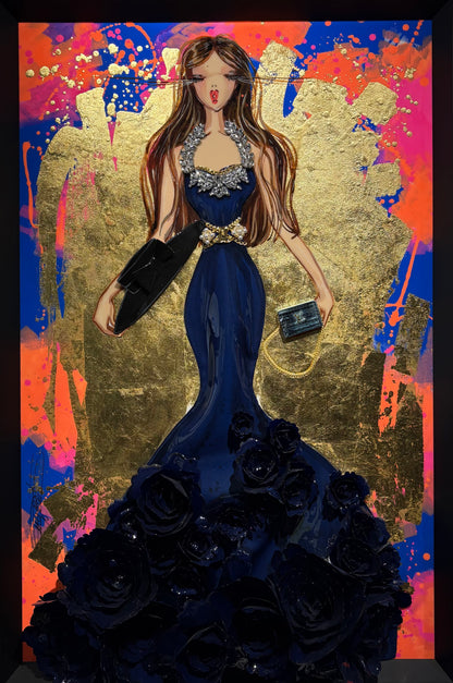 RACHEL B - Medium doll #40, LV Tribute - Diva Blue