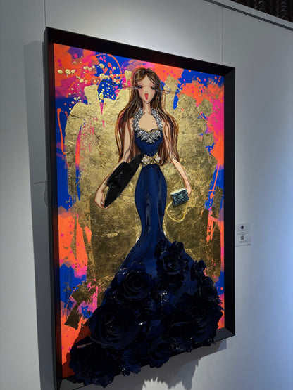 RACHEL B - Medium doll #40, LV Tribute - Diva Blue