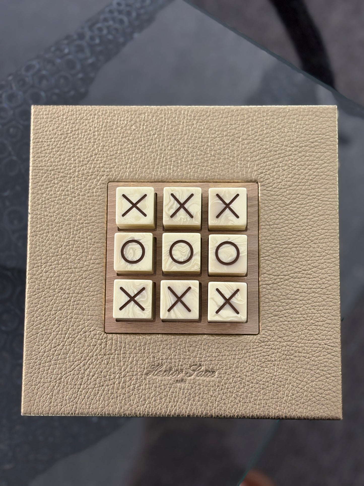 HECTOR SAXE Tic Tac Toe - GREY Galuchat