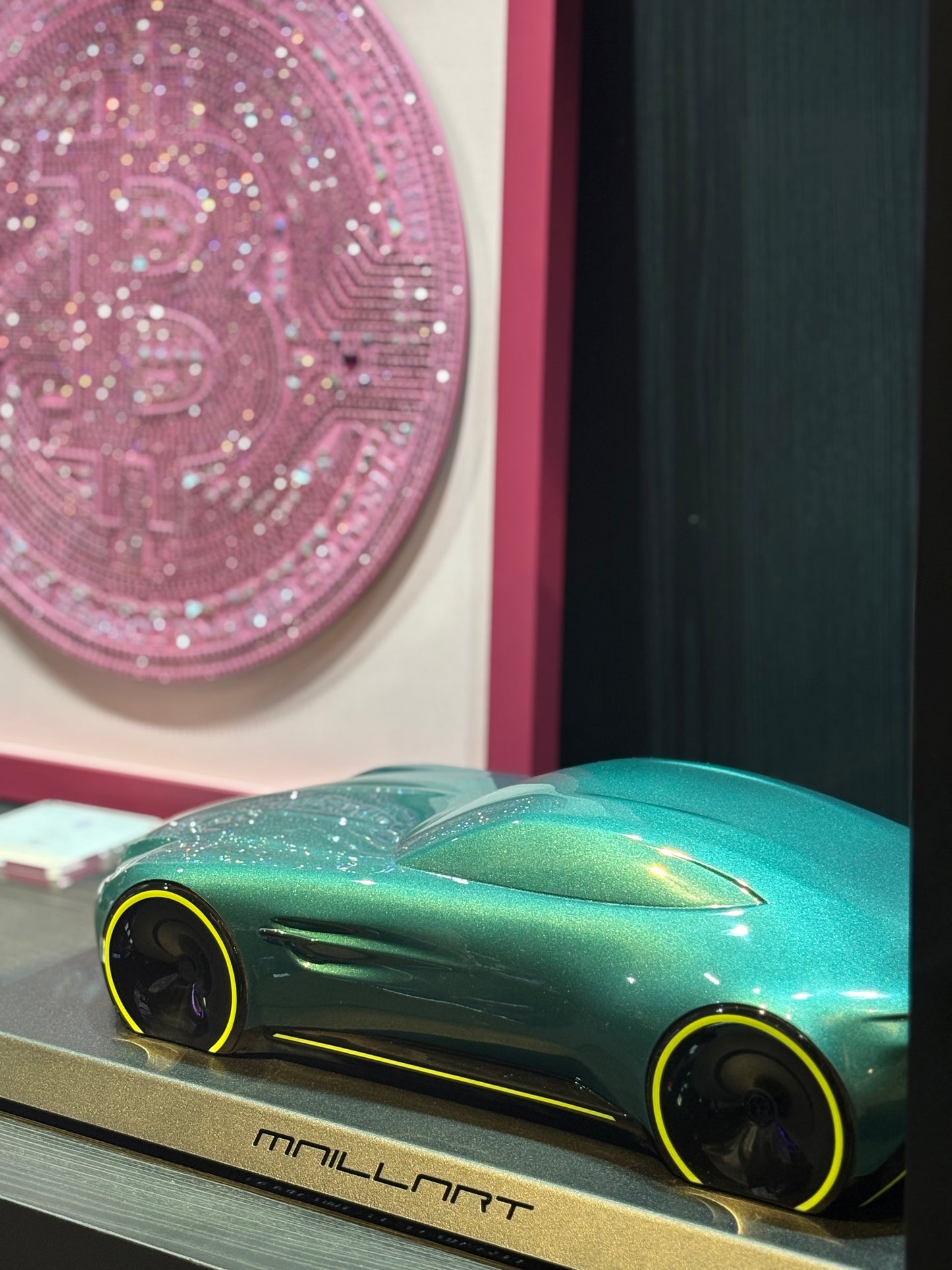 LAURENT M - Aston Vantage, Chromed Turquoise