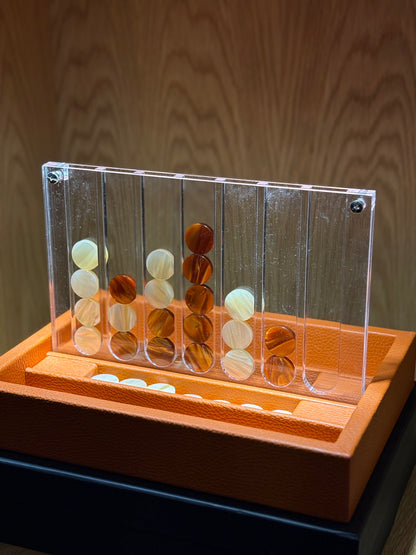 HECTOR SAXE Connect Four - ORANGE Buffalo Leather