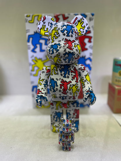 MEDICOM Toy Bear brick - Keith Haring 100% & 400% SET
