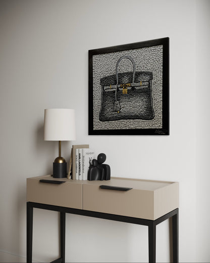 KEVIN CHAMPENY - Birkin Tribute Mosaic, Grey