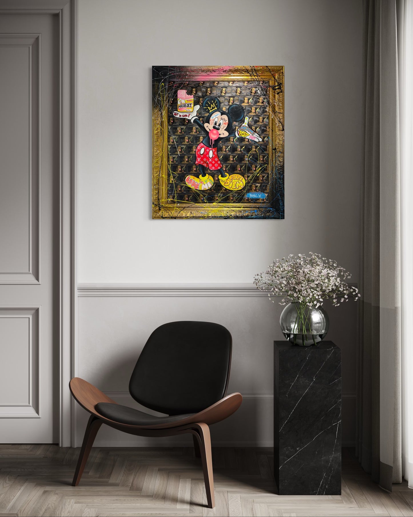 RAKEL W -Mickey Painting “Art is Life”