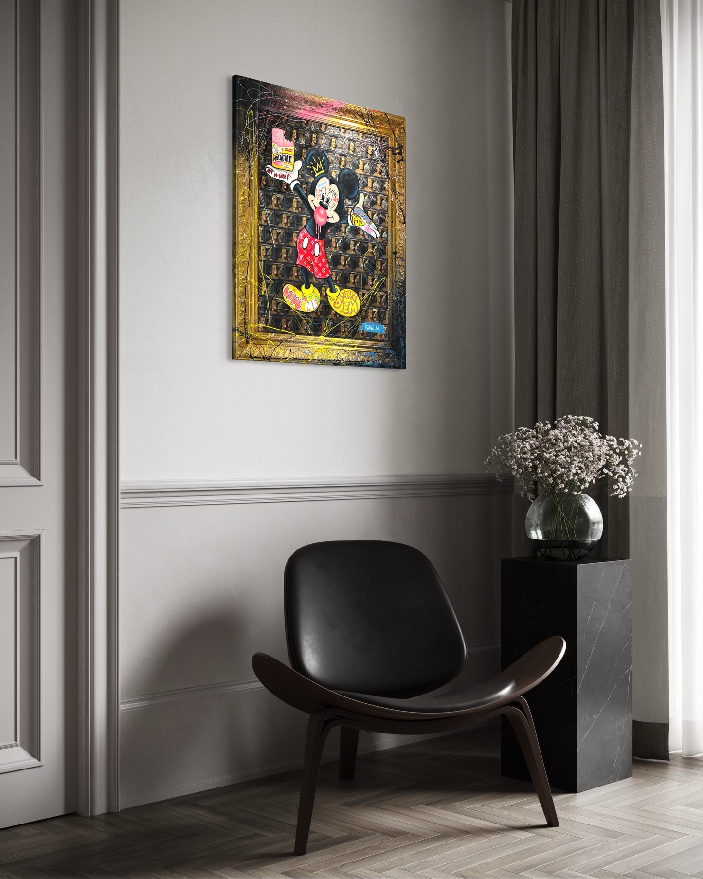 RAKEL W -Mickey Painting “Art is Life”