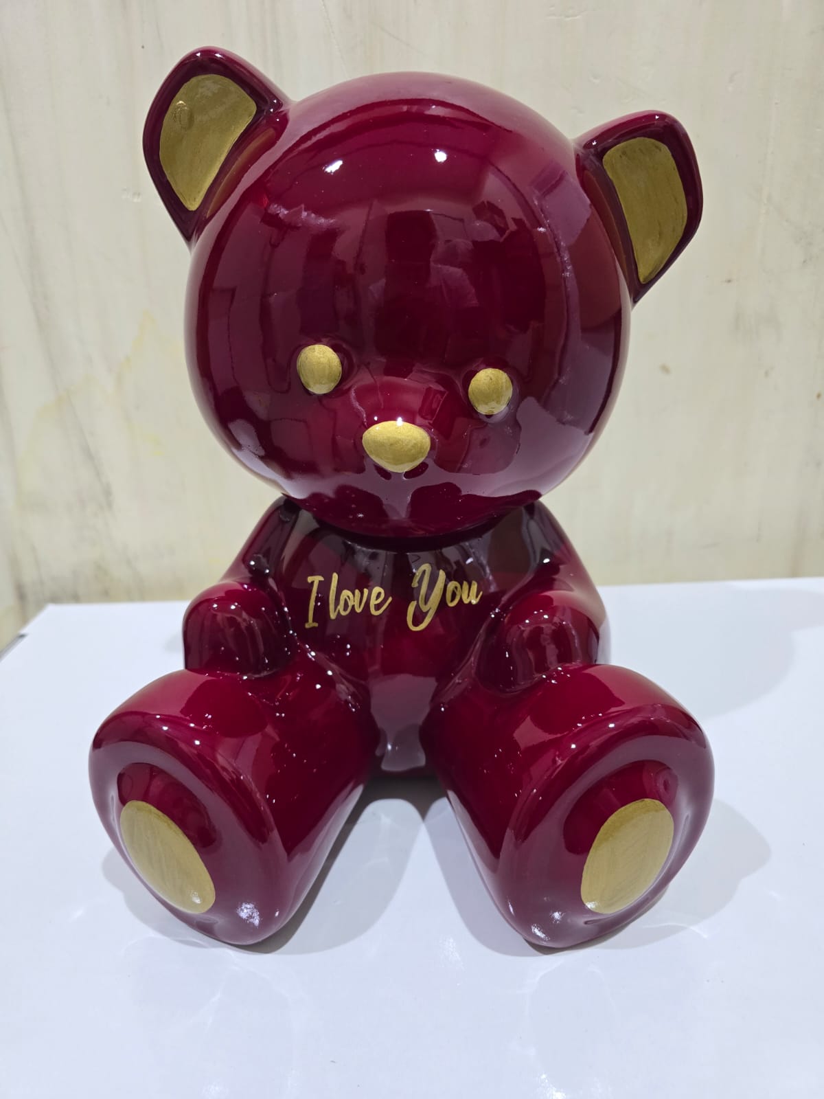 ARDOR - Small Bear, Burgundy I Love You Design