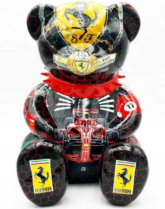 NAOR - 40cm Collage, Ferrari Tribute Bear