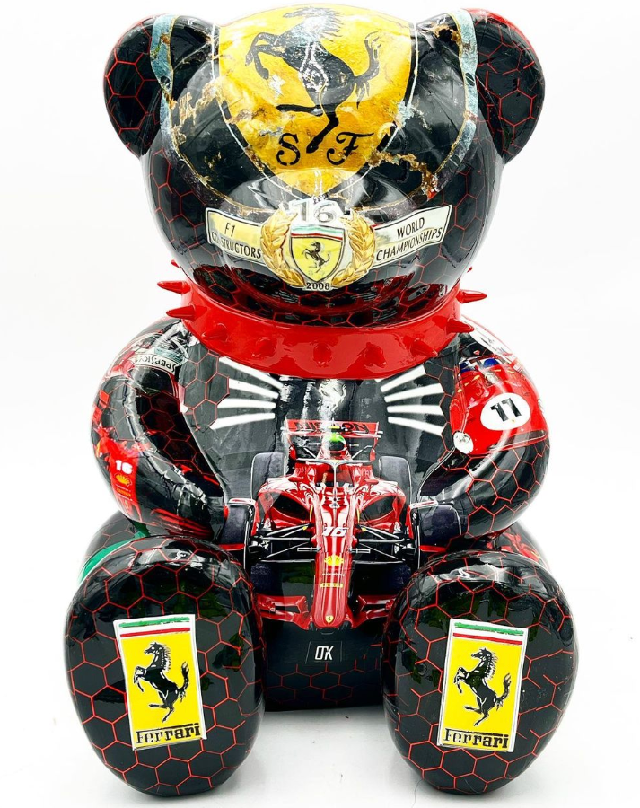 NAOR - 30cm Collage, Ferrari Tribute Bear