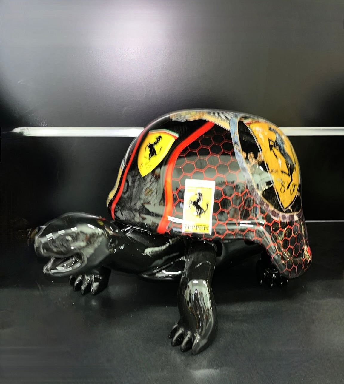 NAOR - 40cm Collage Ferrari Tribute Turtle