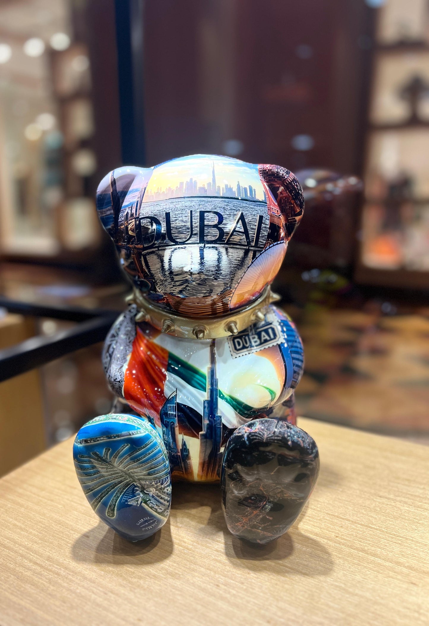 ARTBYNAOR - 30cm Collage, Dubai Tribute Bear