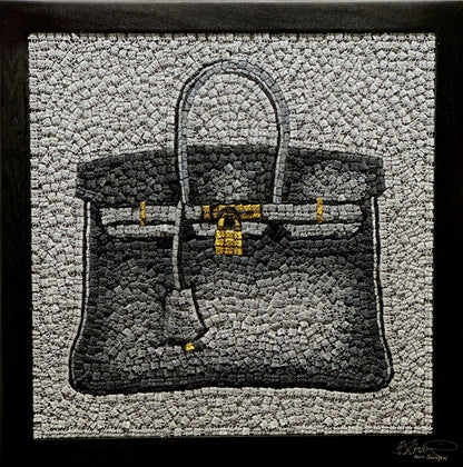 KEVIN CHAMPENY - Birkin Tribute Painting, Grey